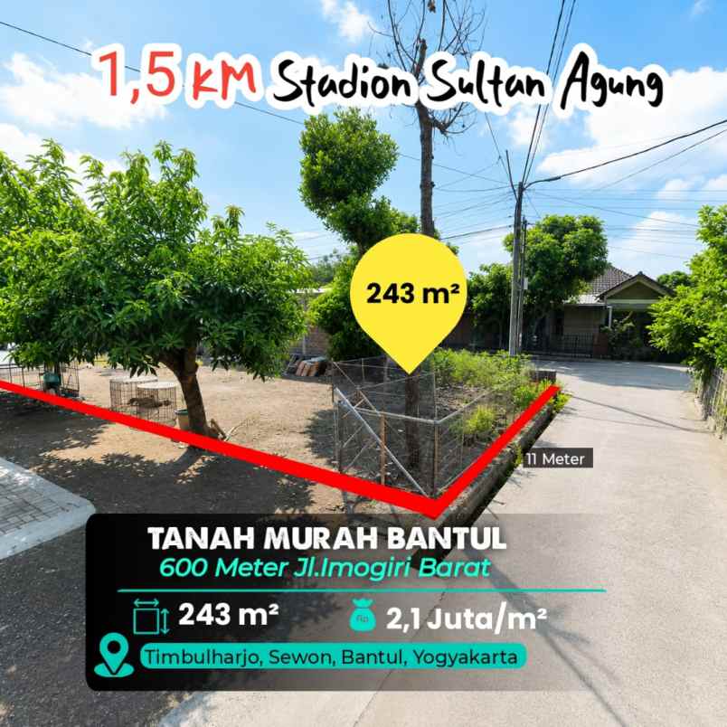 dijual tanah sewon