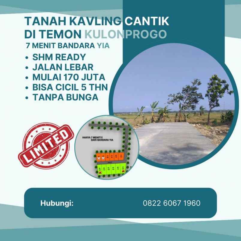 dijual tanah temon