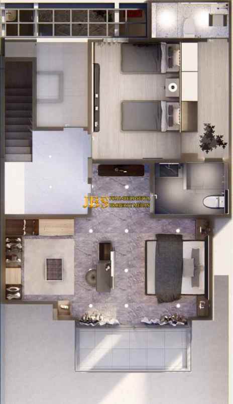 dijual villa komplek jewel garden jalan