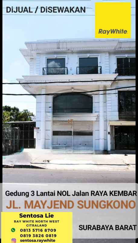 disewakan ruko gudang kantor jalan ma