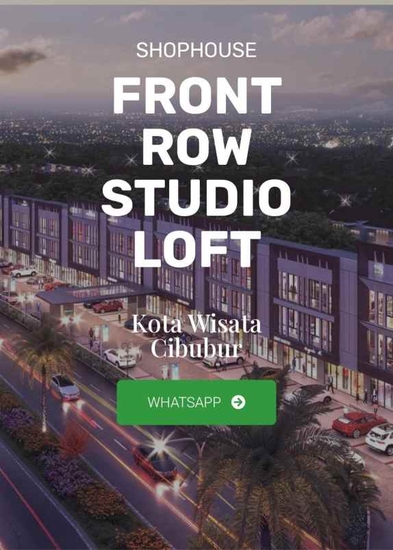 disewakan ruko gudang kantor kota wisata cibubur