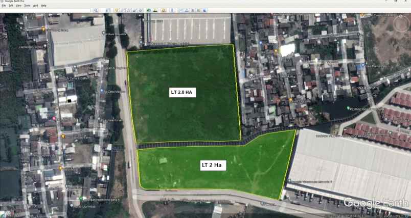 disewakan tanah jl marunda makmur