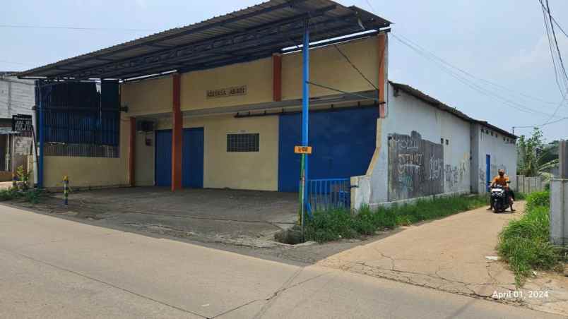 gudang workshop 337 m2 siap pakai di setu bekasi