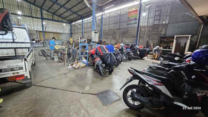 gudang workshop dijual di setu bekasi