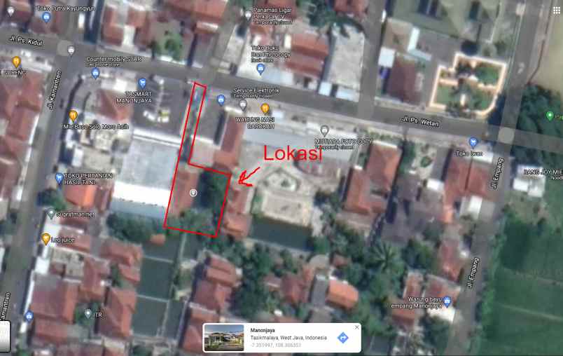 jual rumah di manonjaya kota