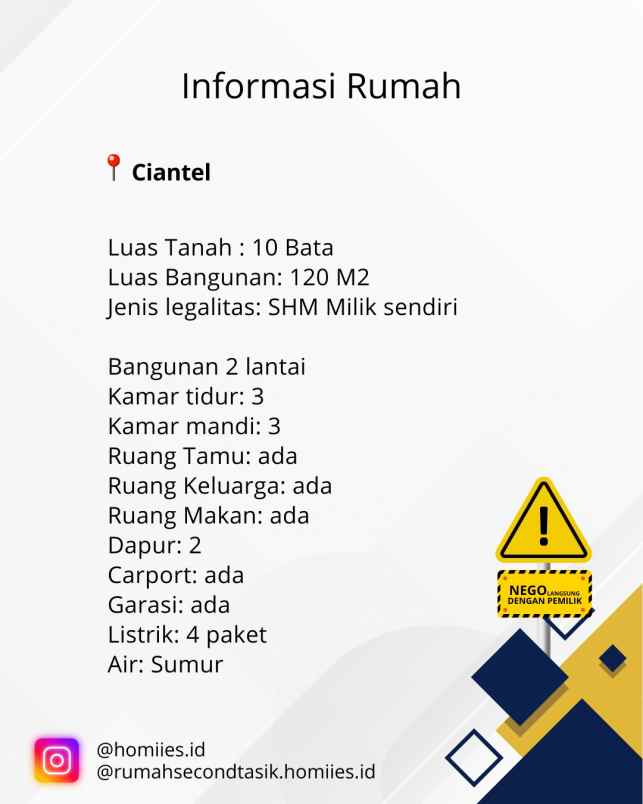 jual rumah prm cicantek kota tasik