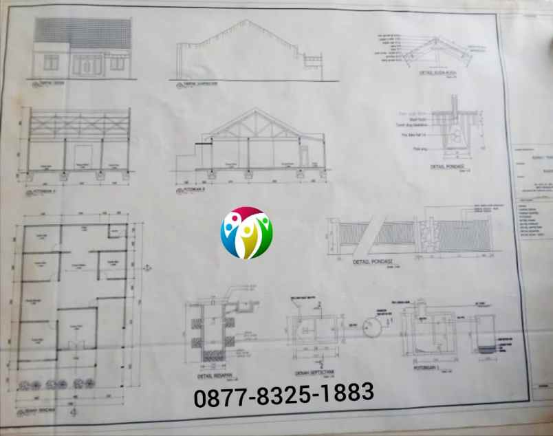 jual tanah 1 650 m2 4 rumah di tarumajaya bekasi