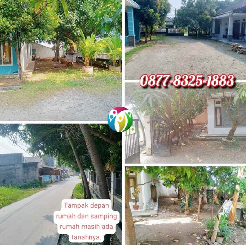 jual tanah 1 650 m2 4 rumah di tarumajaya bekasi