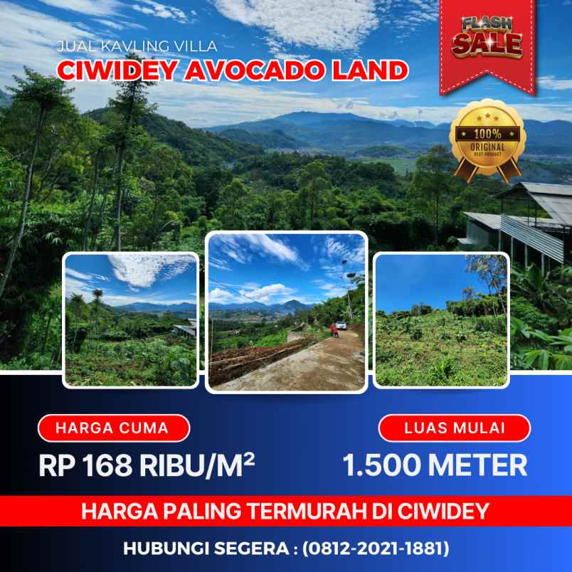 jual tanah murah di ciwidey