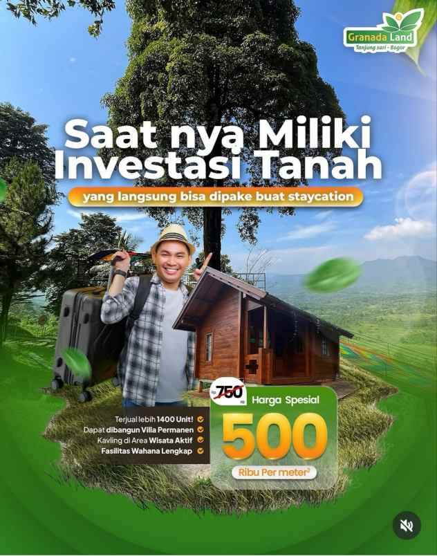 kavling ekslusif dikawasan wisata puncak dua bogor