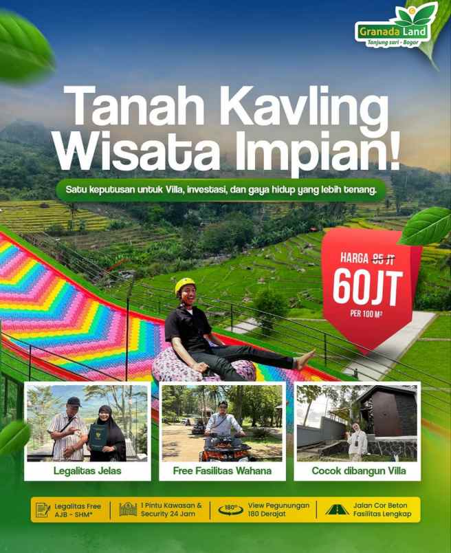 kavling ekslusif dikawasan wisata puncak dua bogor