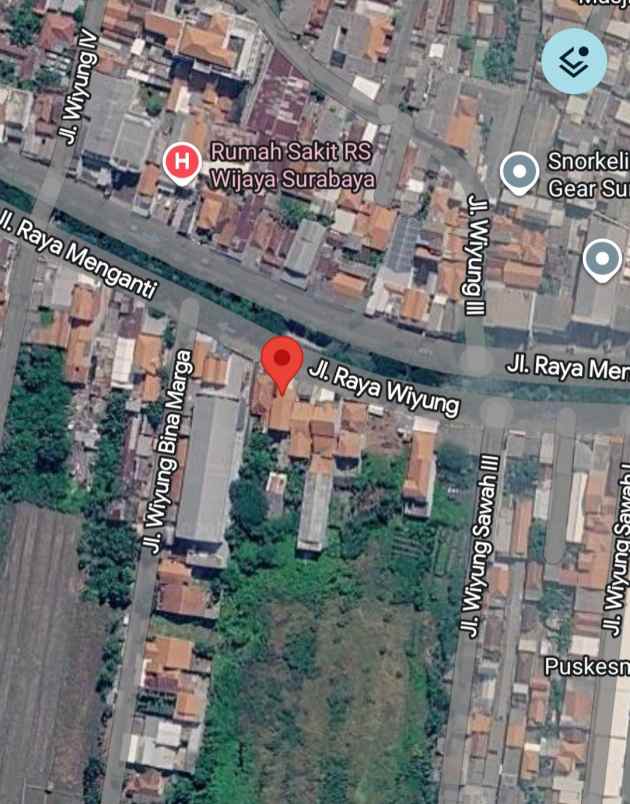 murah dijual tanah 0 jalan raya wiyung surabaya