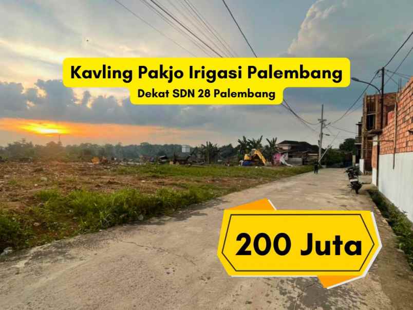 promo kavling pakjo palembang hanya 200 juta