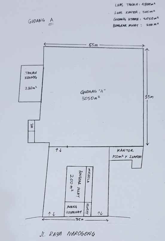 ruko gudang kantor bantargebang bekasi