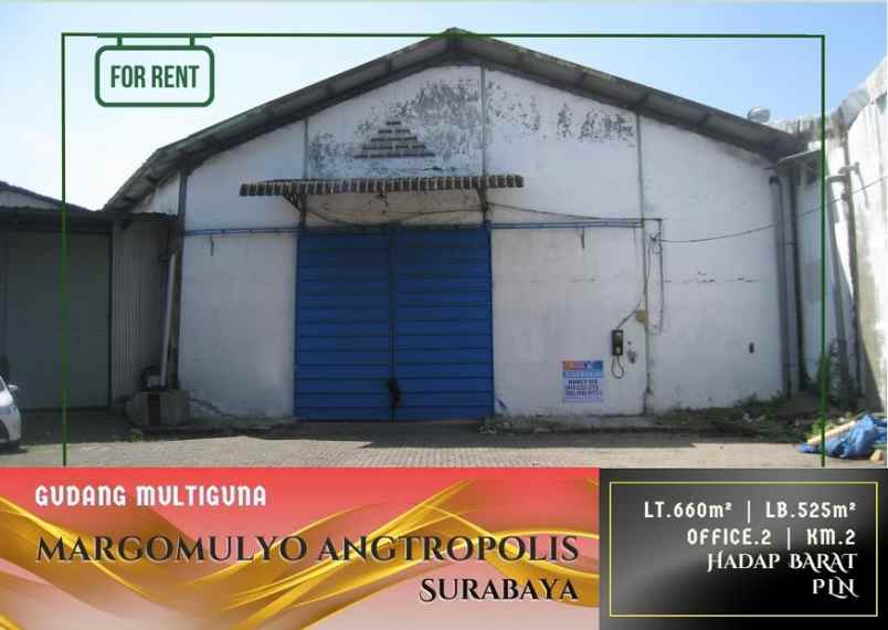 ruko gudang kantor jl margomulyo no 46 greges