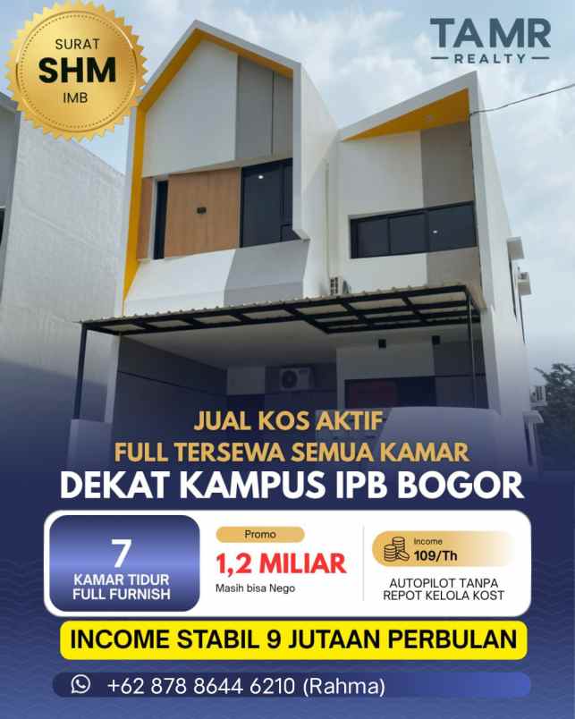 rukost rumah kos mahasiswa ipb margajaya dramaga bogor