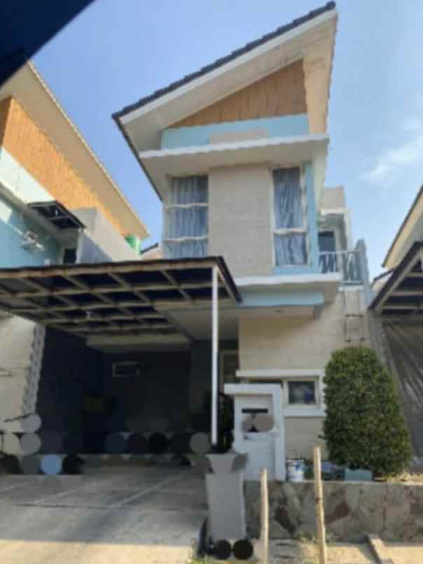rumah 2 lantai di cluster lavesh harapan indah bekasi