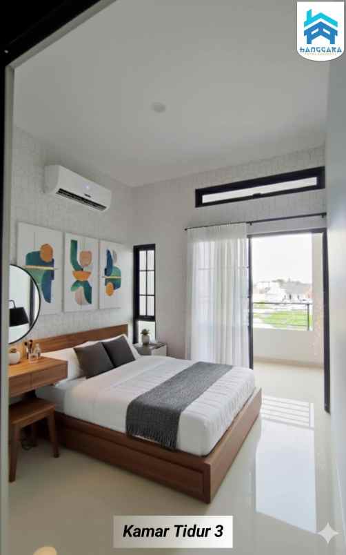 rumah 2 lantai di warung bambu karawang