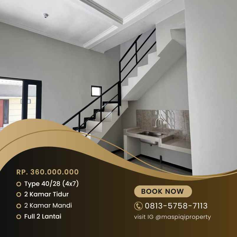 rumah baru bangunan full dua lantai di surabaya
