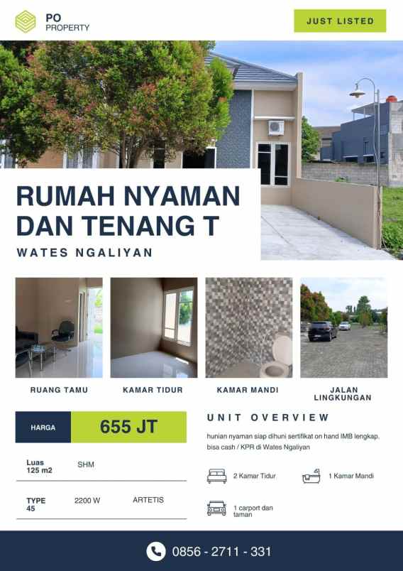 rumah baru shm ready wates ngaliyan bisa cash kpr