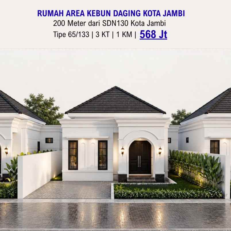 rumah mewah area kebun daging kota jambi