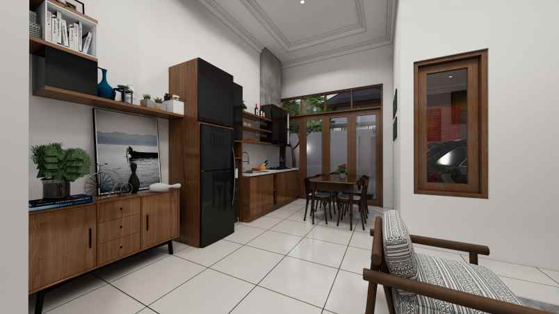 rumah modern etnik bali cocok untuk tinggal investasi