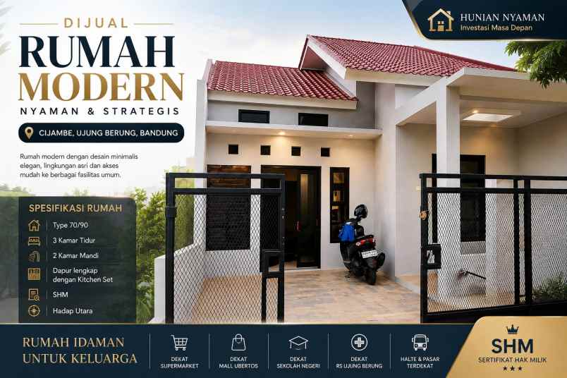 rumah modern ini dijual murah di ujung berung