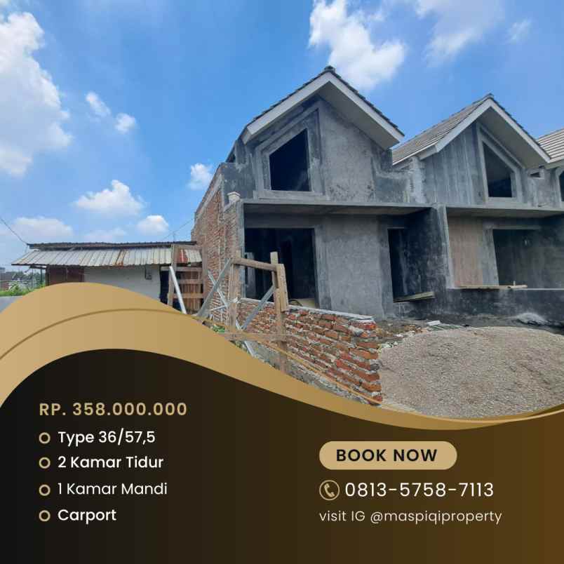 rumah sedang progres tinggal finishing saja