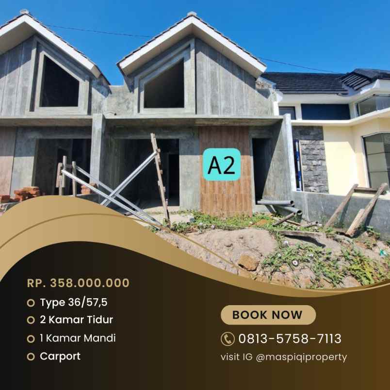 rumah sedang progres tinggal finishing saja