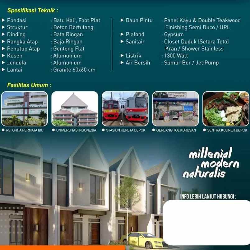 rumah tanah baru beji depok