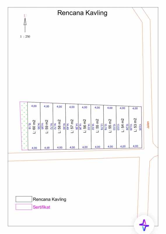 rumah tipe 53 65 3 lantai harga promo 399jt nego