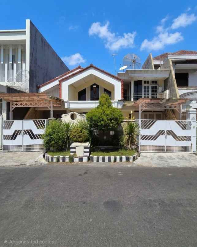 rumah wisma permai strategis row 3 mobil