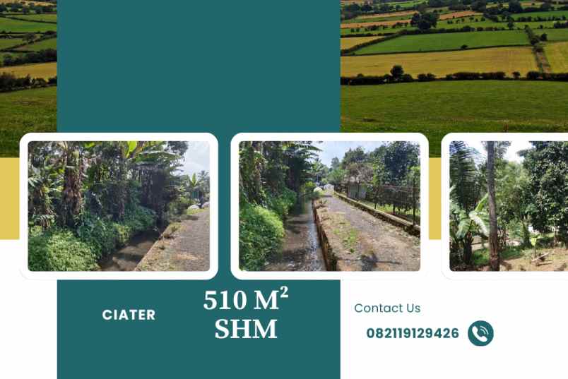 tanah dekat sungai dekat penukiman ciater