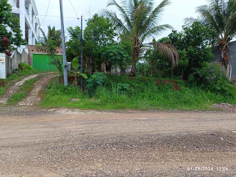 Tanah Di Kemiling Luas 600m Shm Akses Jalan Aspal 20 Meter