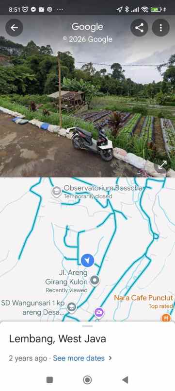 tanah lembang bandung bisa untuk villa perkebunan