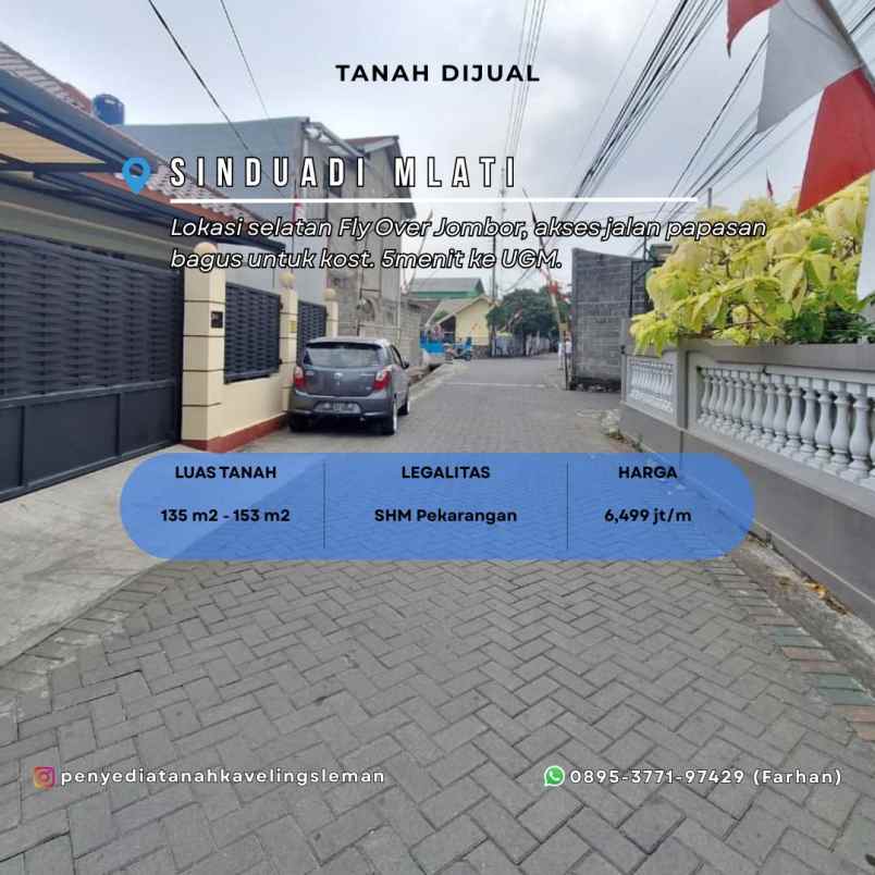 tanah strategis di selatan fly over jombor sleman
