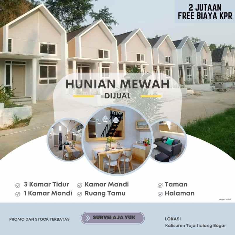 Amara Living Rumah Siap Huni Shm Pinggir Jalan Bogor