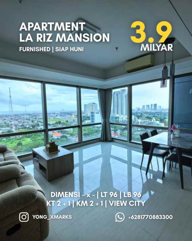 apartment la riz mansion furnished private lift