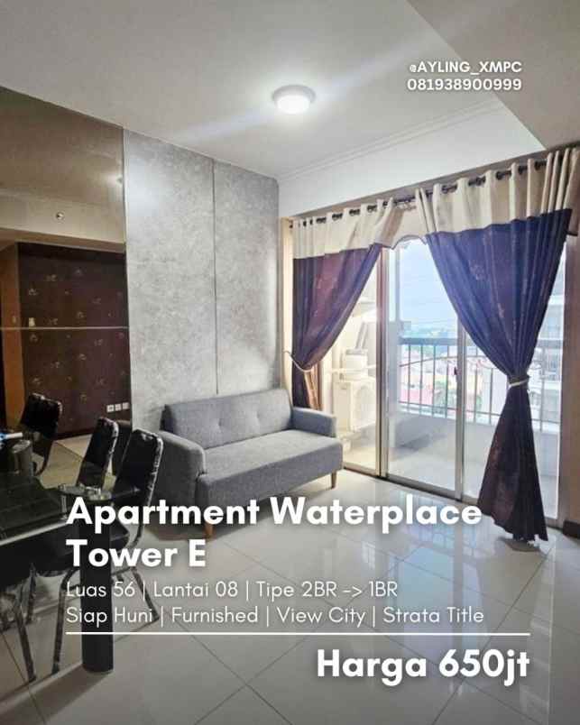 apartment waterplace siap huni fully furnished