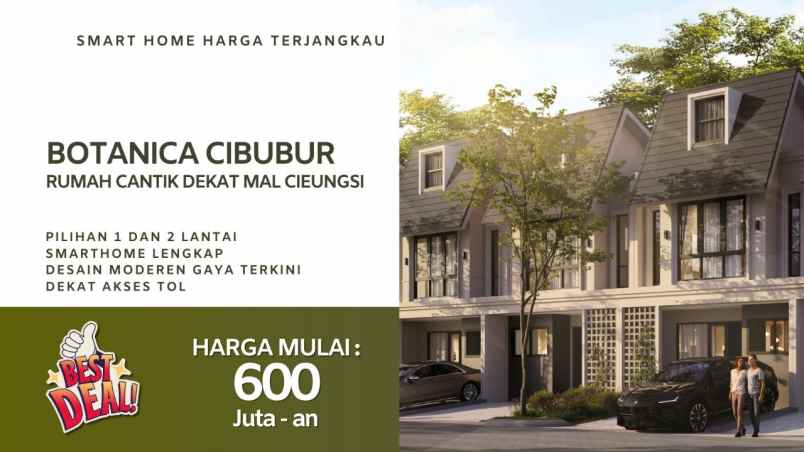 botanica cibubur harga perdana terjangkau