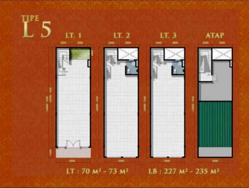 dijual ruko gudang kantor jgc jakarta garden city cakung