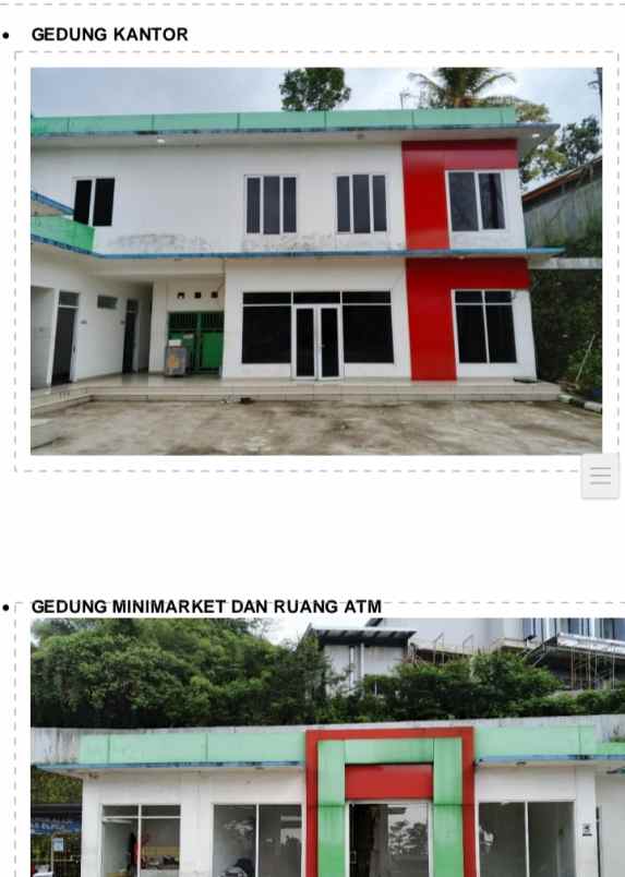 dijual ruko gudang kantor jl raya palasari