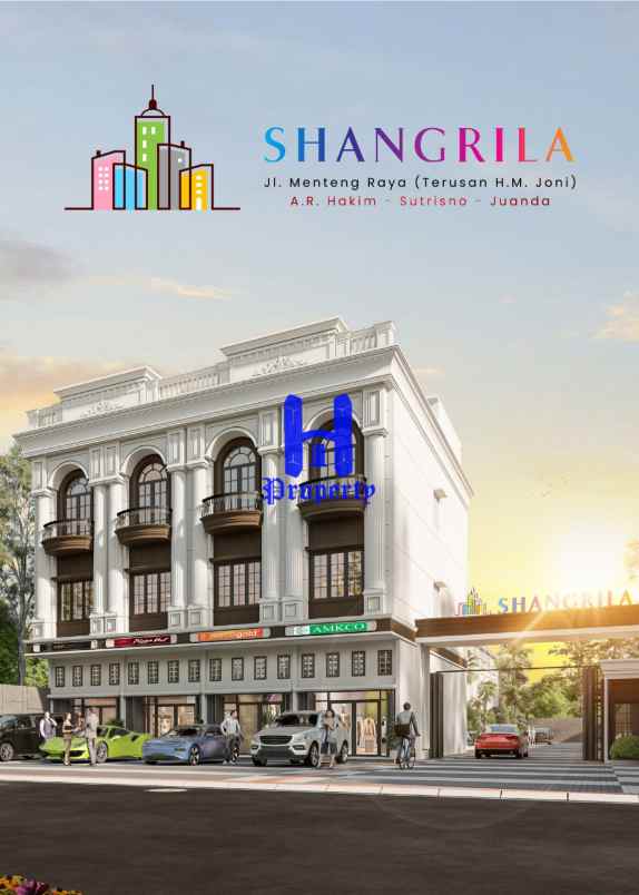 dijual ruko gudang kantor komplek shangrila jalan