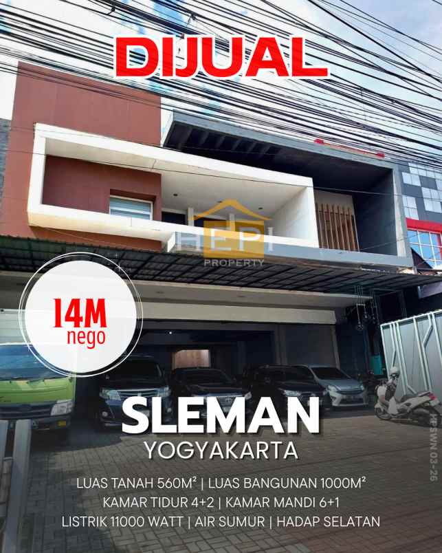dijual ruko gudang kantor sleman