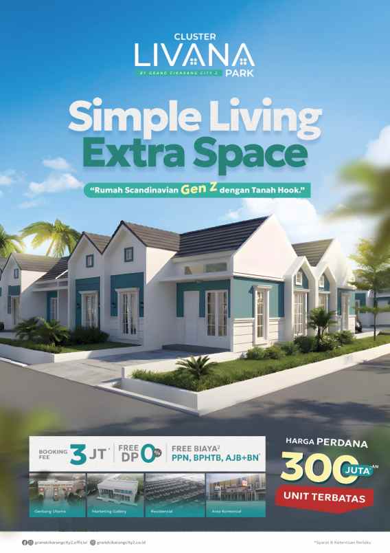 dijual rumah 3 kamar tidur di kedung waringin bekasi