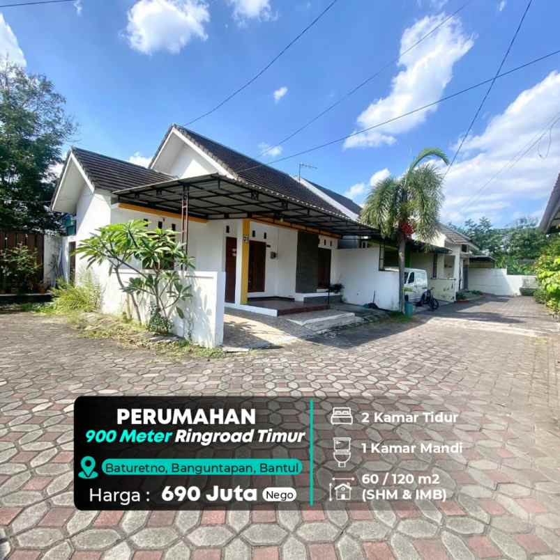 dijual rumah 900 meter ringroad
