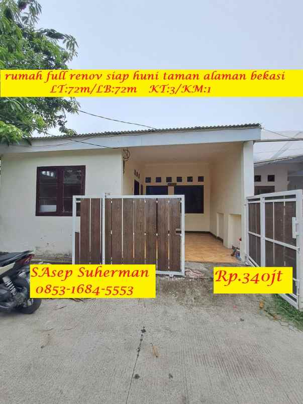 dijual rumah alamanda karang satria