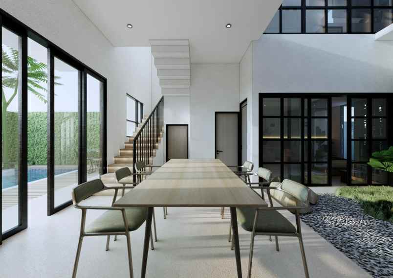 dijual rumah baru araya malang kolam renang pribadi