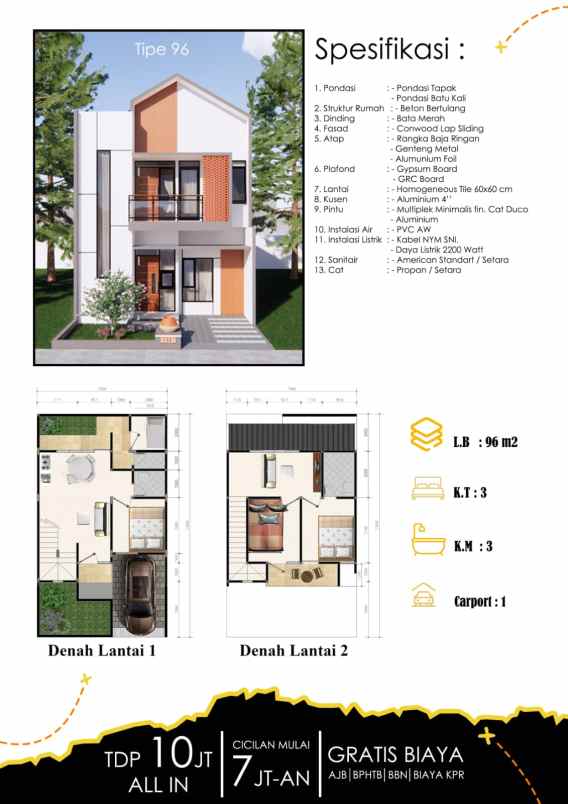 dijual rumah bedahan sawangan depok