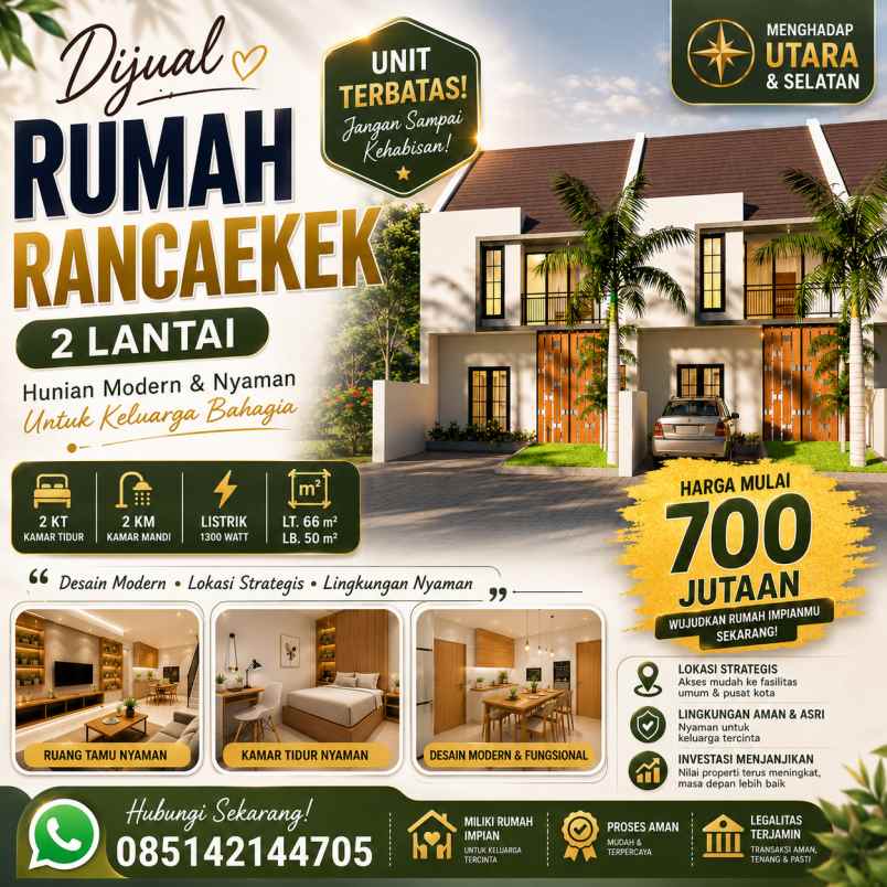 dijual rumah buah batu